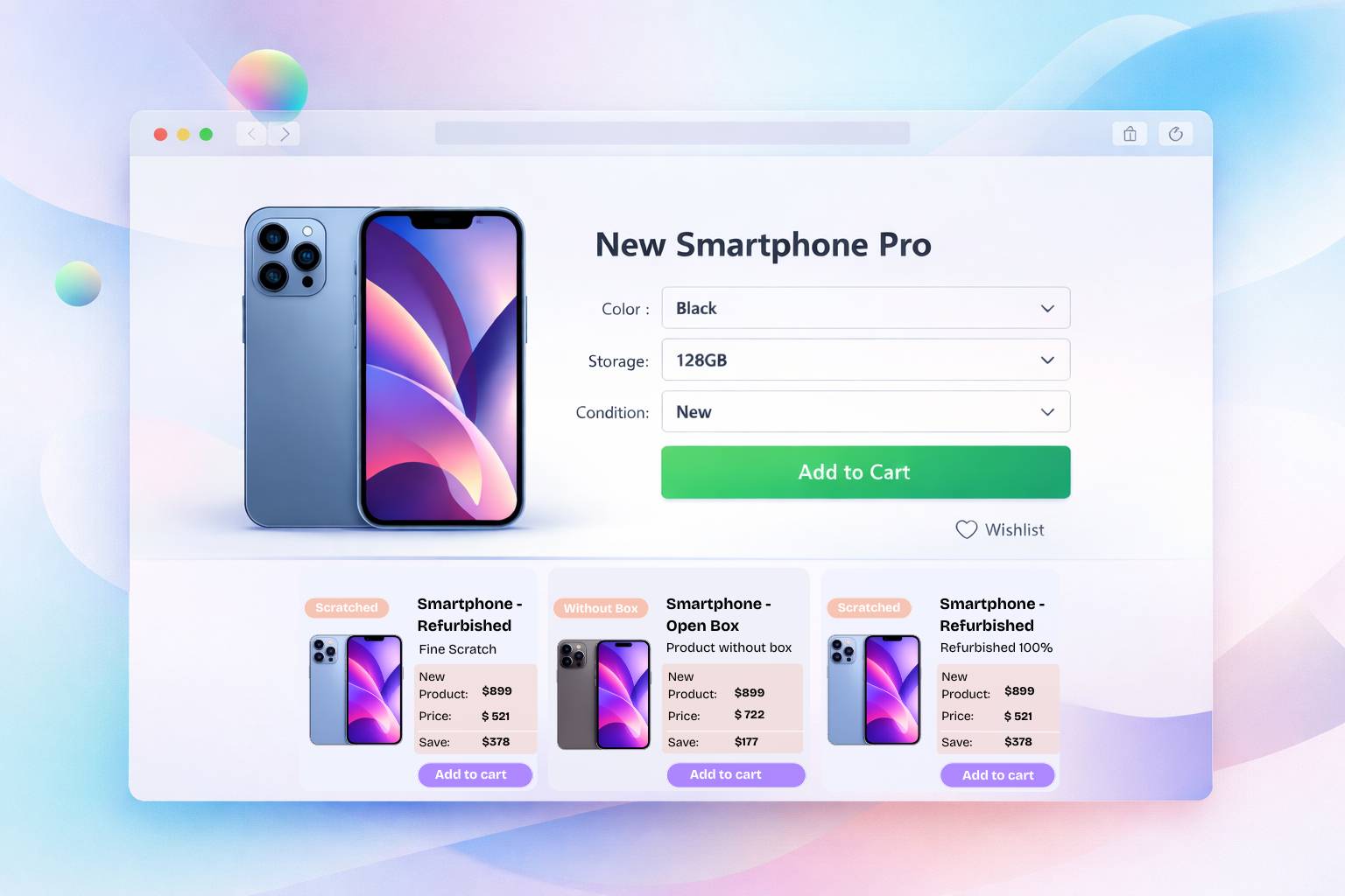 Storefront widget placeholder